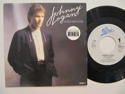 Johnny Logan Hold Me Now 7" sinkku Eurovision