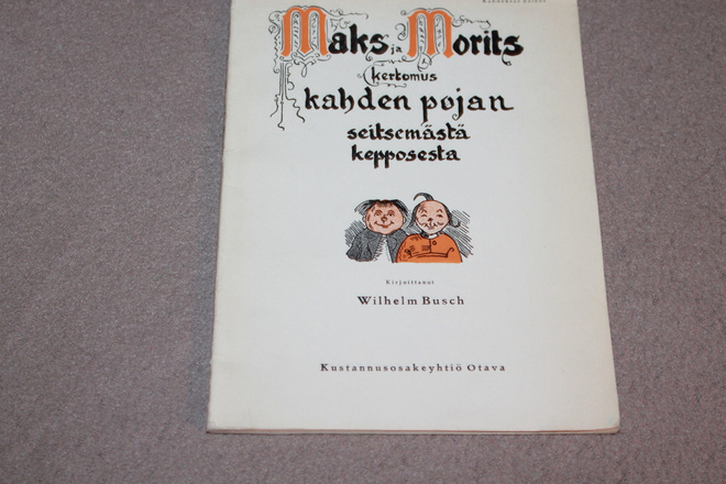 Maks ja Morits kertomus kahden pojan seitsemästä kepposesta