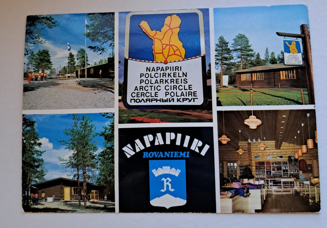 Rovaniemi,  Napapiiri, uusi kortti 1960-luvulta