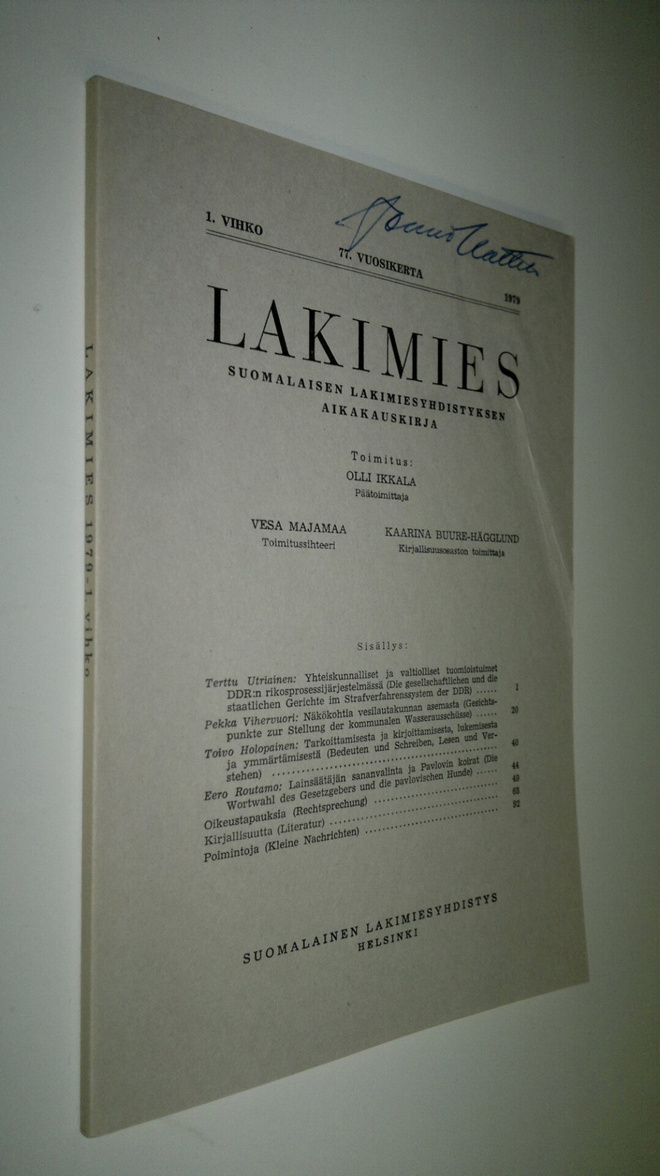 Lakimies 1979 nro 1
