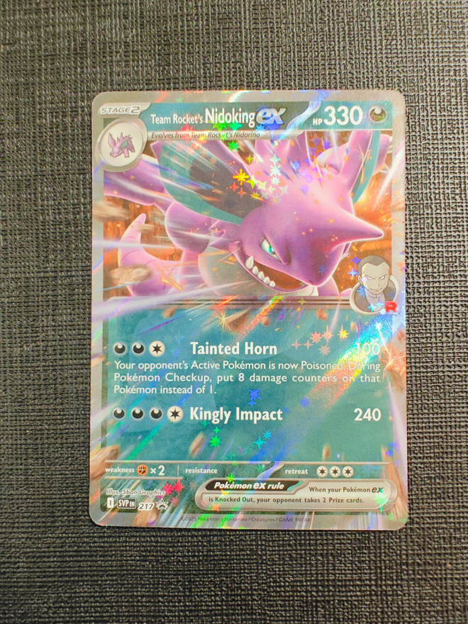 Team Rocket's Nidoking ex SVP217 Black Star Promo