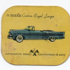 Kahvilappu AAA n:o 11 DODGE Custom Royal Langer - pikkukuva 1