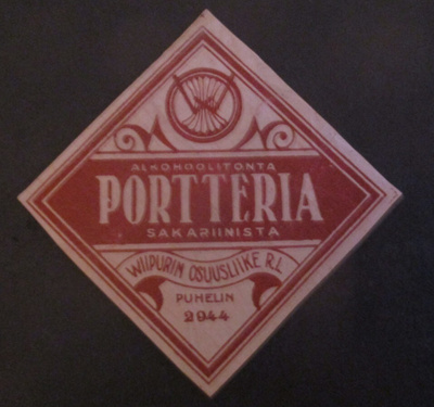 JUOMA ETIKETTI - PORTTERIA WIIPURIN OSUUSLIIKE R.L (AB1)