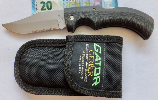 VANHA Taittoveitsi Gator Gerber 650 USA SIISTI