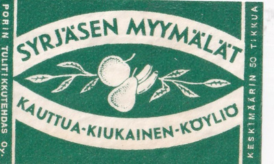 Kauttua, Kiukainen, Köyliö ,Syrjäsen myymälät b508