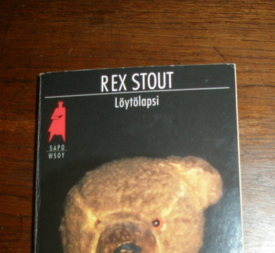 Rex Stout Löytölapsi SAPO75 pok