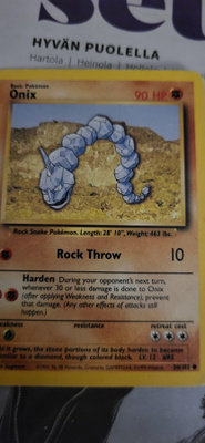 Onix #56 Base Set 1 (BS1) card