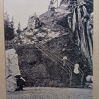 Hämeenlinna, Aulangon vuori, portaat ja kaksi leidiä p. 1920 - pikkukuva 1