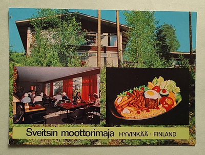 Postikortti: Sveitsin moottorimaja Hyvinkäällä