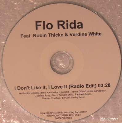 Flo Rida • I Don't Like It, I Love it PROMO CDr-Single