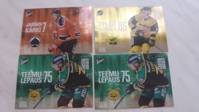 2018-19 Cardset Platinum Edition Serie2 alkaen 2.0e/kpl