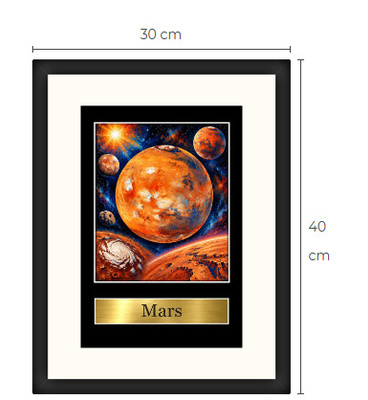 Uusi Mars avaruus art print Limited Edition