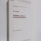 Juha Häyhä : Sopimus, laki ja vakuutustoiminta - pikkukuva 1