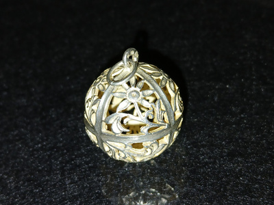 Design Hopea Edelweiss kukka pallo riipus filigraani 925