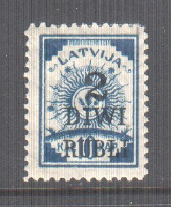 Latvia 1920 Mi 58 liimakkeellisena.