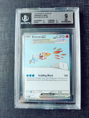Eiscue ex 222/197 Special Illustration Rare Obsidian Flames