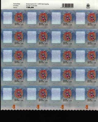 v. 2000, omakuvamerkkiarkki, ** (LaPe 180 euroa!)