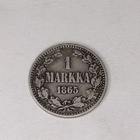 1 Markka 1865 Hopearaha - pikkukuva 1