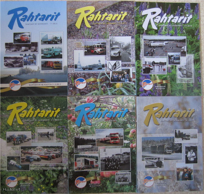 6 kpl RAHTARIT lehti vuodelta 2013 no:t 1,2,3, 4, 5 & 6
