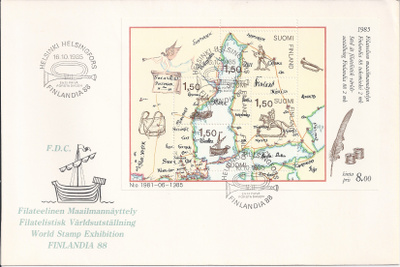 1985  FDC Finlandia 88