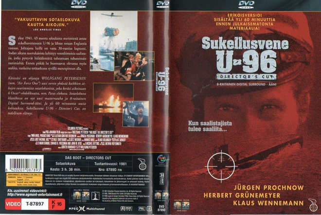 Sukellusvene U-96: Dir.Cut.	(4 915)	K	-FI-	suomik.	DVD	EGMON