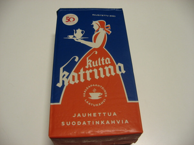 Rajoitettu erä, Kulta Katriina kahvipakkaus