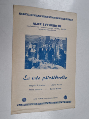 En tule päivälliselle = ...kommer inte till middagen