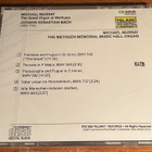 Bach / Michael Murray: Methuen Organ SEALED JAPAN 80s TELARC - pikkukuva 2