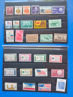 USA postituoreet postimerkit kahdella varastokortilla!