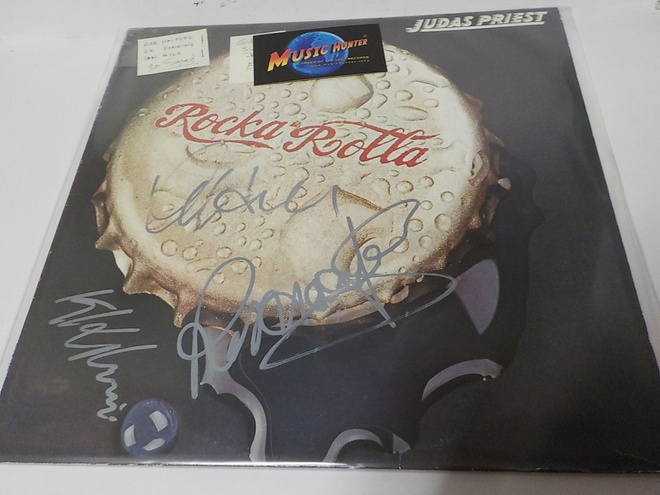 JUDAS PRIEST - ROCKA ROLLA EX-/EX LP KOLMELLA NIMMARILLA