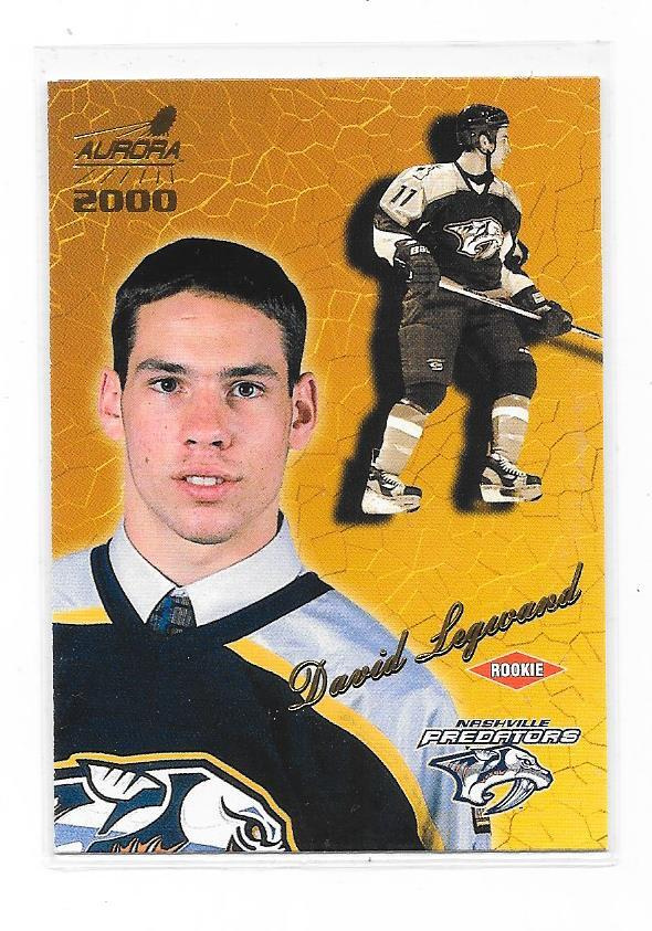 1999-00 Aurora #80 David Legwand Nashville Predators