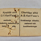 VANHA Suklaakortti Fazer Lintu Koibri 3D Moniosainen 1920-l - pikkukuva 2