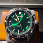 Seiko Kinetic 100M vihreä sunburst miesten kello 5M82-0BE0 - pikkukuva 1