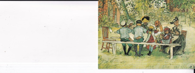 Carl Larsson: Juhlat puutarhassa b628