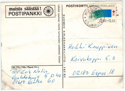 1977 PR 80p postikortti