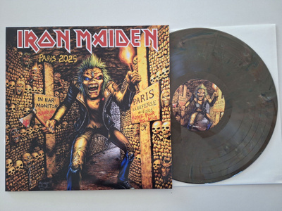 Iron Maiden Paris 2025 LP Värivinyyli Uusi
