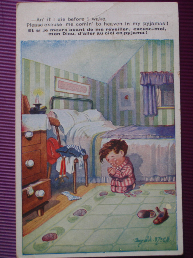 Donald McGill pojan iltarukous VANHA -33