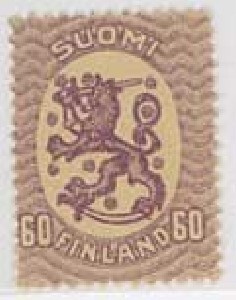 M17 1921 60p ilman liimaa värillisellä paperilla