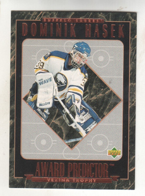 95-96 UD Award predictor Dominik Hasek