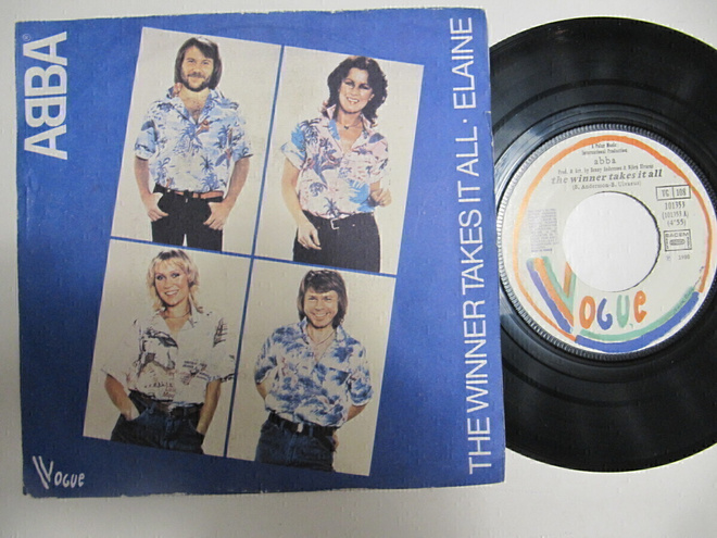 ABBA The Winner Takes It All 7" sinkku Ranskalainen