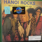 HANOI ROCKS - SELF DESTRUCTION BLUES LP BÄNDIN NIMMAREILLA - pikkukuva 1