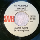 Allan Runne - Tanssiaisten Jälkeen 7" Single - pikkukuva 2