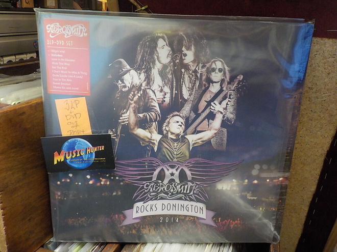 AEROSMITH - ROCKS DONINGTON 2014 - EU 2015 UUSI 3LP + DVD