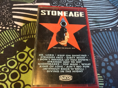 Stoneage Time for The killin riff  kasetti 1991 hardrock