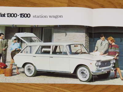 1964 Fiat 1300 1500 farmari esite - KUIN UUSI