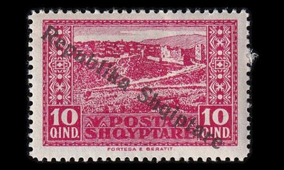 Albania 121 * Tasavalta 10 Q (1925)