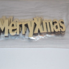 Merry Xmas puukylttejä 5kpl - pikkukuva 2
