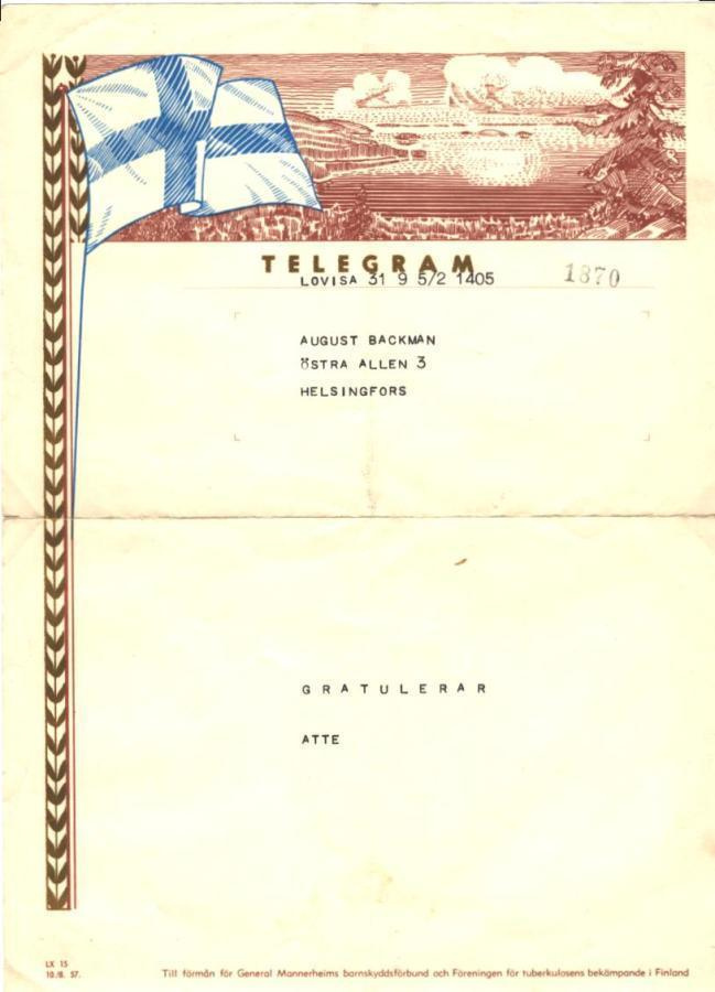 LOVIISA SÄHKE /TELEGRAM