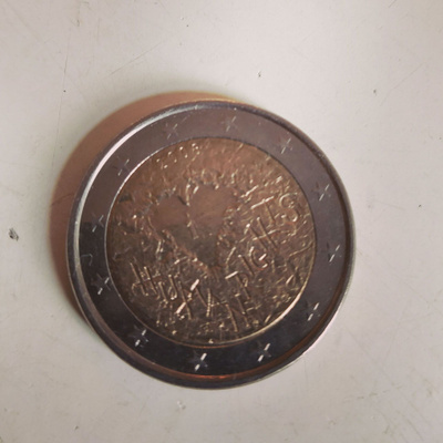 2 € erikoiskolikko 2008 – Human Rights (Ihmisoikeudet)