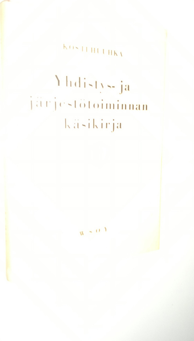 Kosti Huuhka : Yhdistys- ja järjestötoiminnan käsikirja